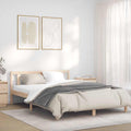 vidaXL Ramka łóżka Naturalny 152 x 203 cm Lite drewno sosnowe