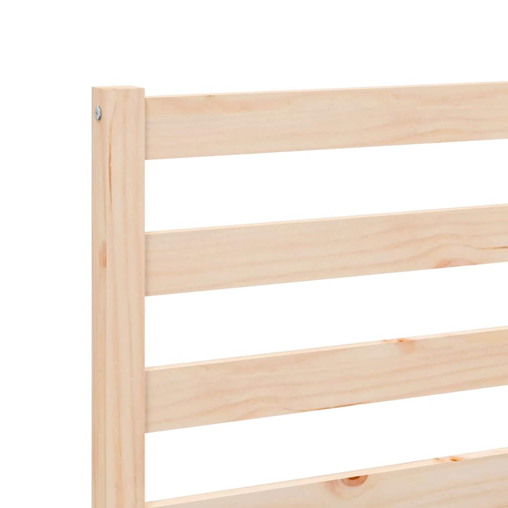 vidaXL Ramka łóżka Z zagłówkiem Naturalny 208,5 x 157,5 x 69,5 cm