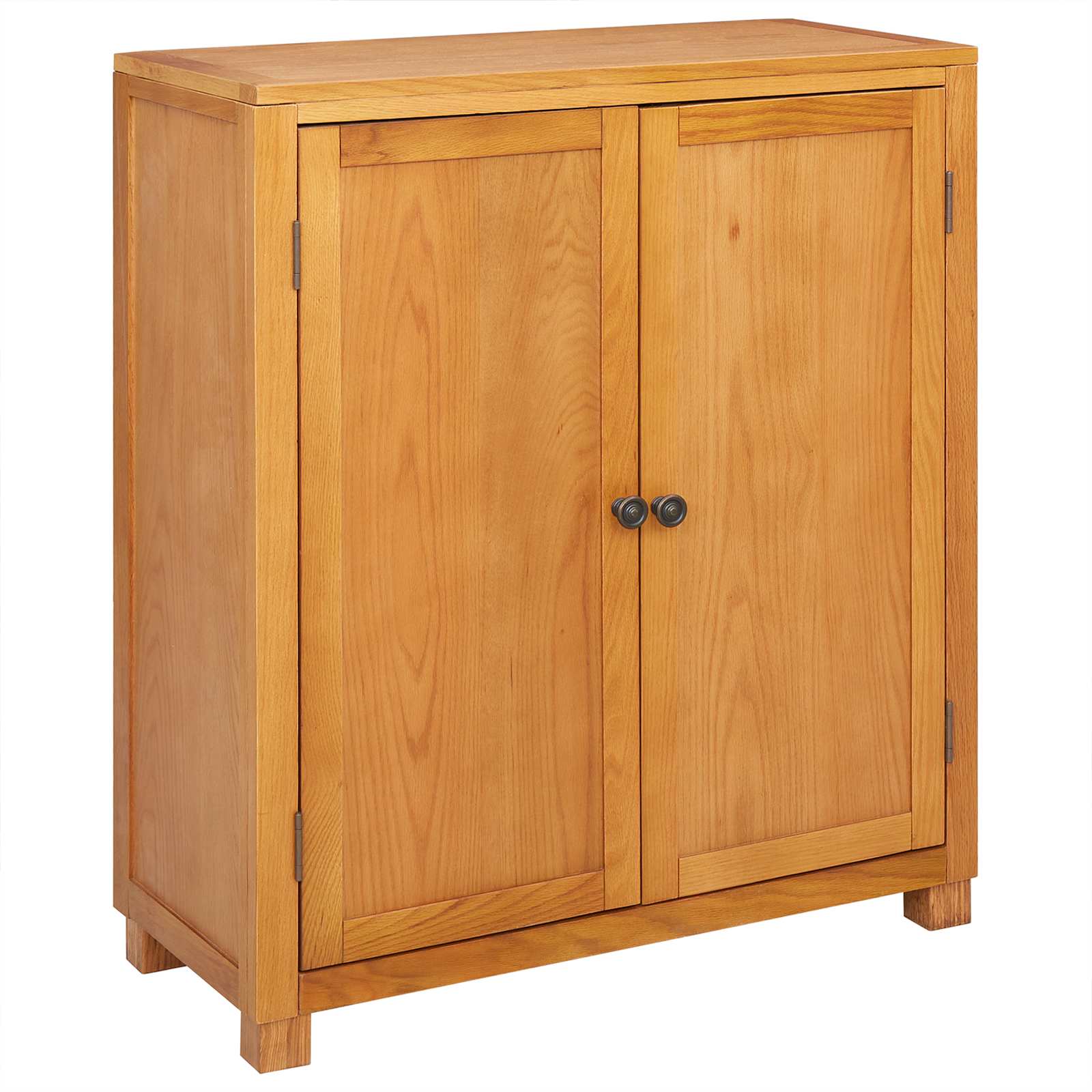 vidaXL Szafkowy z przechowywaniem brązowy 80 x 35 x 95 cm Dąb lite