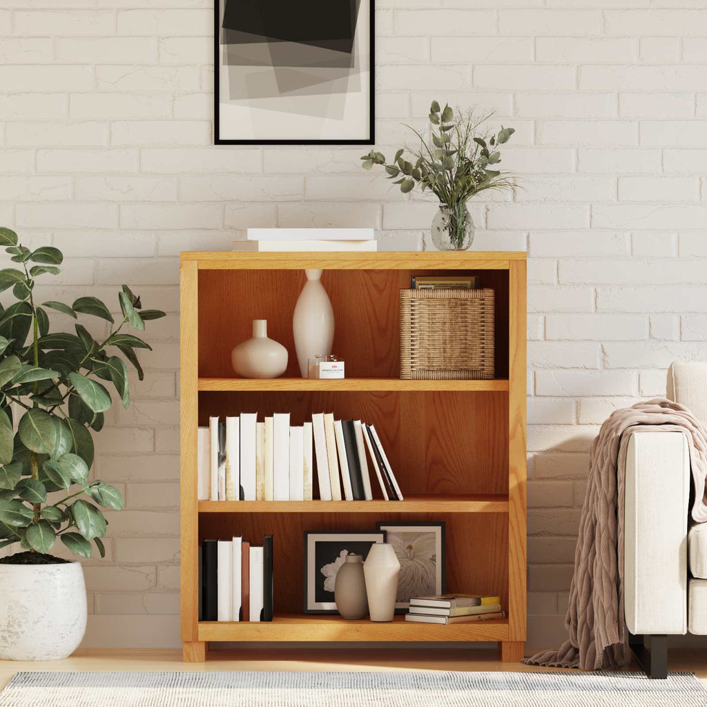 vidaXL Szafkowy z przechowywaniem brązowy 80 x 35 x 95 cm Dąb lite