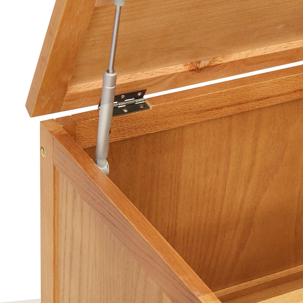 vidaXL Skrzynia do przechowywania 90 x 45 x 45 cm Dąb lite