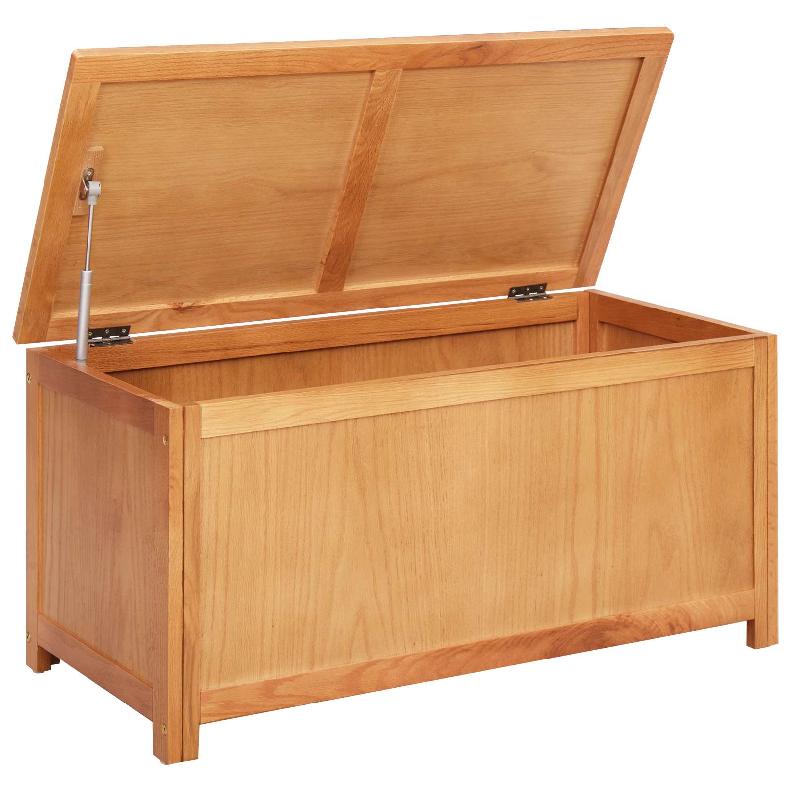 vidaXL Skrzynia do przechowywania 90 x 45 x 45 cm Dąb lite