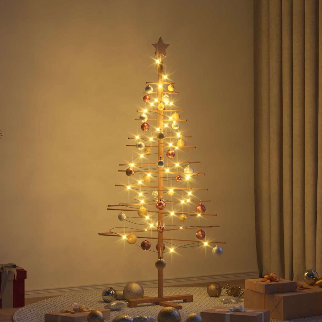 vidaXL Drewniana choinka brązowy 150 cm Bambus