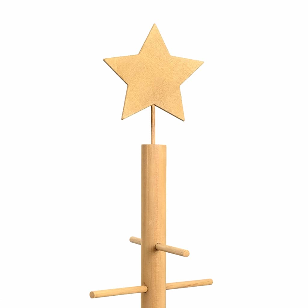 vidaXL Drewniana choinka z podstawą Brązowy 210 cm Bambus