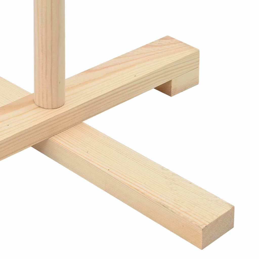 vidaXL Drewniana choinka Naturalny 150 cm Lite drewno sosnowe