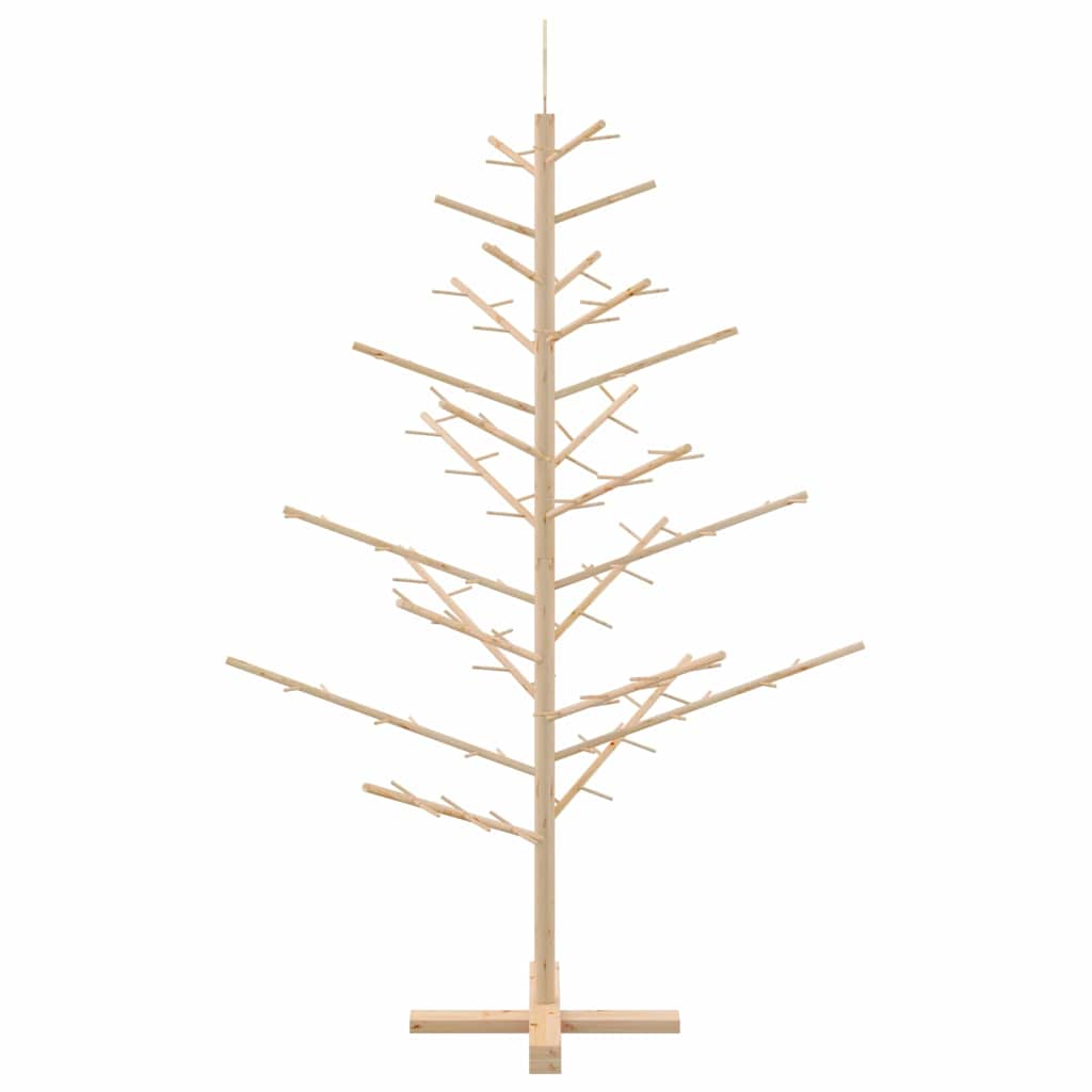 vidaXL Drewniana choinka Naturalny 150 cm Lite drewno sosnowe