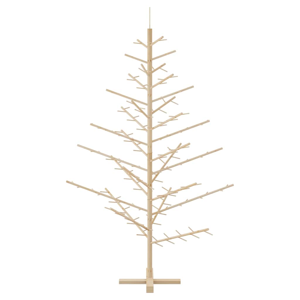 vidaXL Drewniana choinka Naturalny 180 cm Lite drewno sosnowe