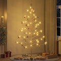 vidaXL Drewniana choinka Naturalny 210 cm Lite drewno sosnowe
