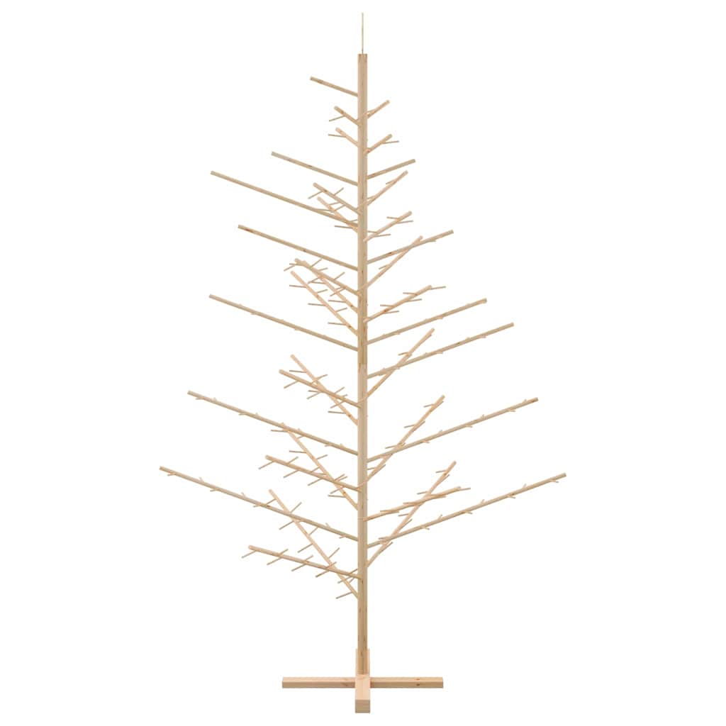 vidaXL Drewniana choinka Naturalny 210 cm Lite drewno sosnowe