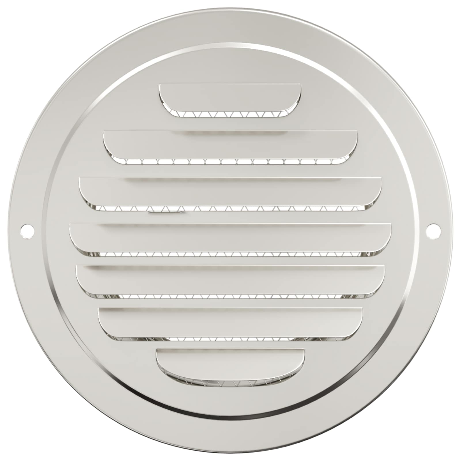 vidaXL Pokrywy wentylacyjne 4 pcs Srebrny 80 mm Stal nierdzewna