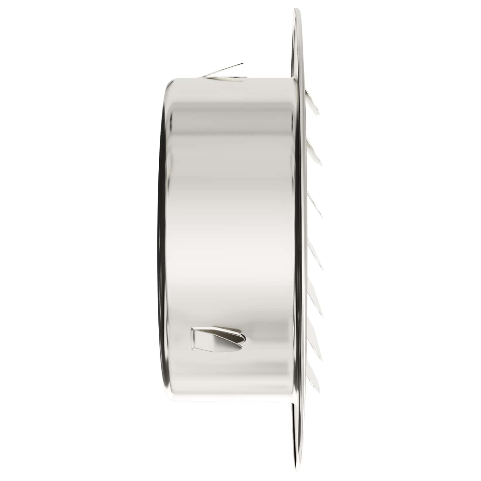 vidaXL Pokrywy wentylacyjne 4 pcs Srebrny 80 mm Stal nierdzewna