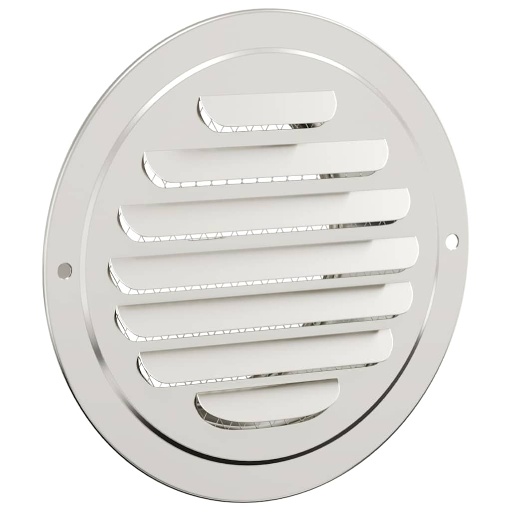 vidaXL Pokrywy wentylacyjne 4 pcs Srebrny 100 mm Stal nierdzewna