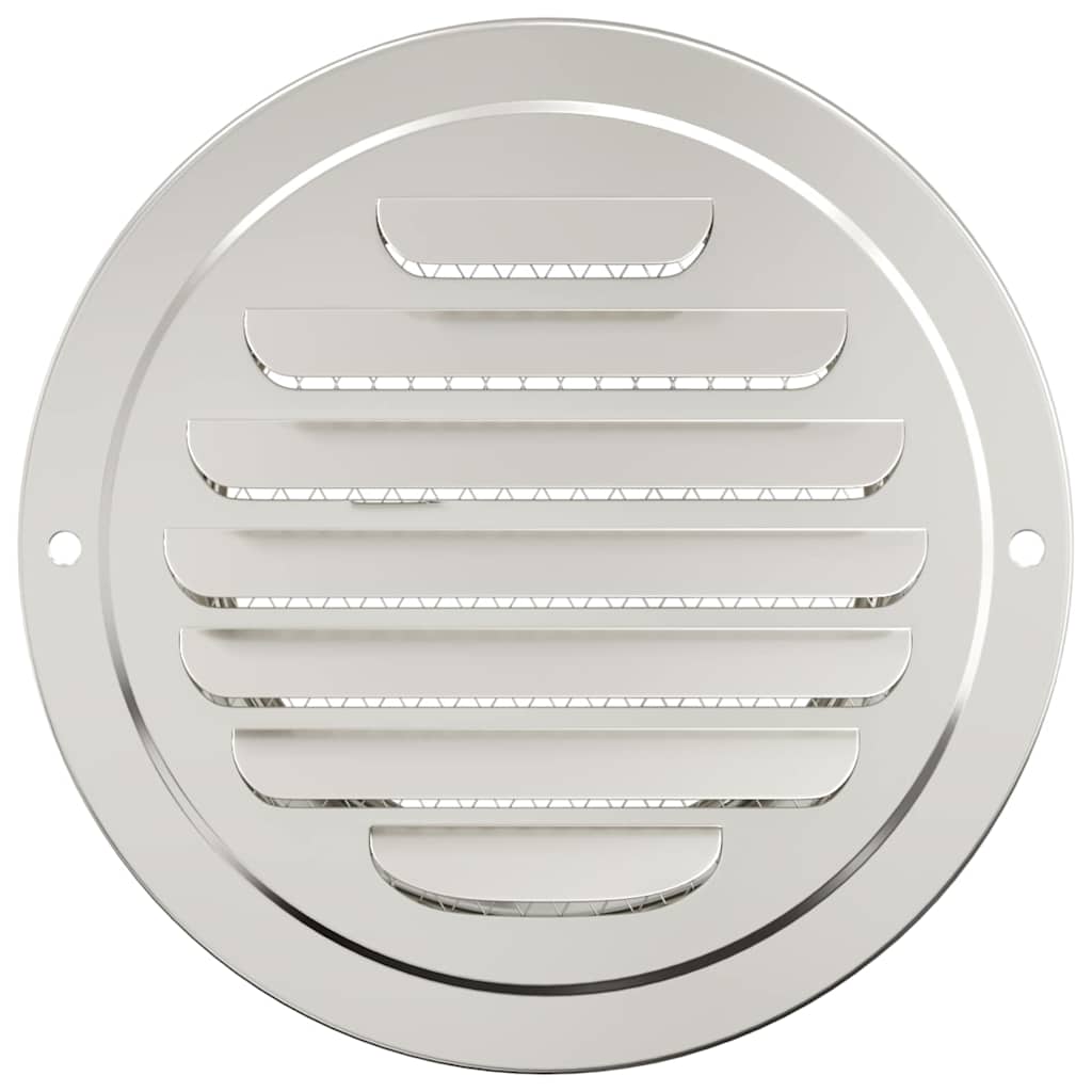 vidaXL Pokrywy wentylacyjne 4 pcs Srebrny 100 mm Stal nierdzewna
