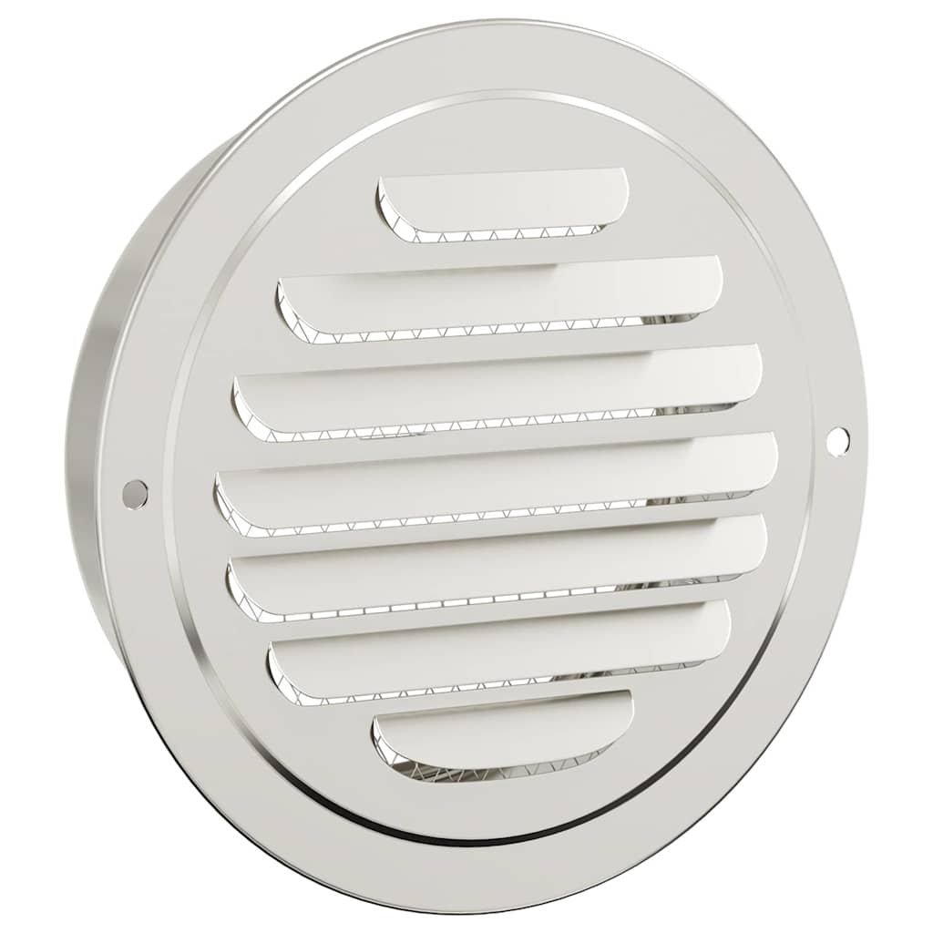 vidaXL Pokrywy wentylacyjne 4 pcs Srebrny 125 mm Stal nierdzewna