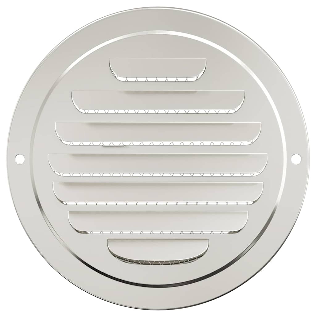 vidaXL Pokrywy wentylacyjne 4 pcs Srebrny 125 mm Stal nierdzewna