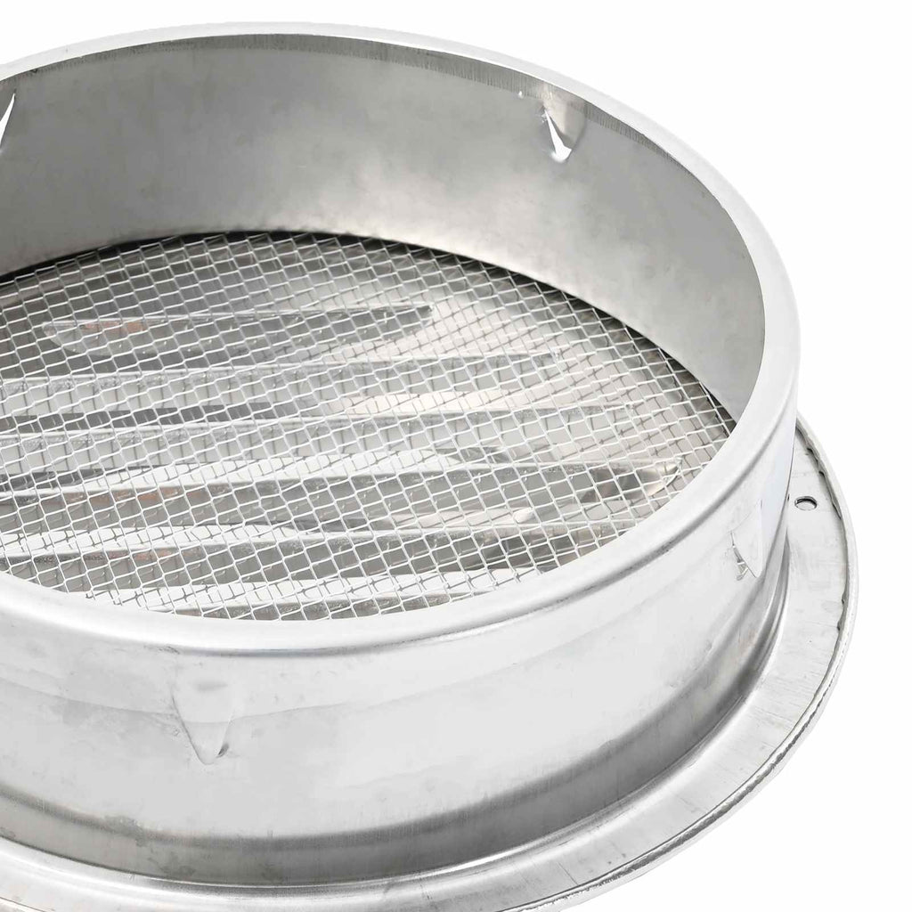 vidaXL Pokrywy wentylacyjne 4 pcs Srebrny 150 mm Stal nierdzewna