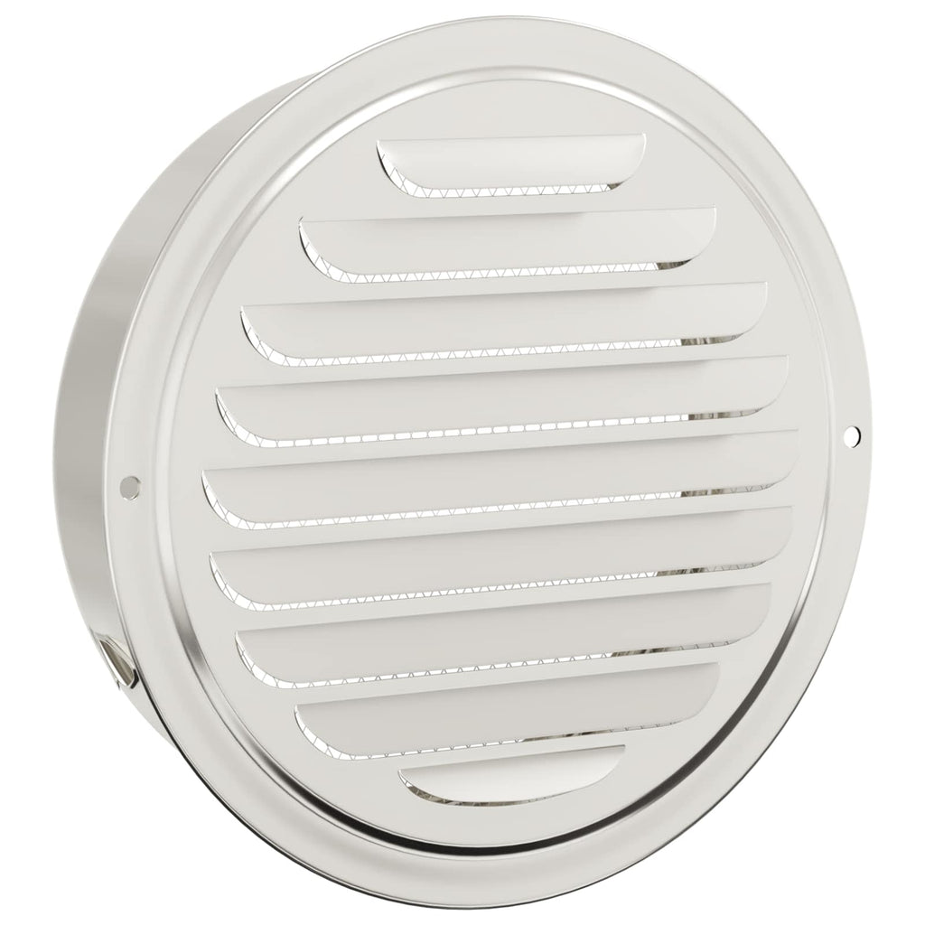 vidaXL Pokrywy wentylacyjne 4 pcs Srebrny 150 mm Stal nierdzewna
