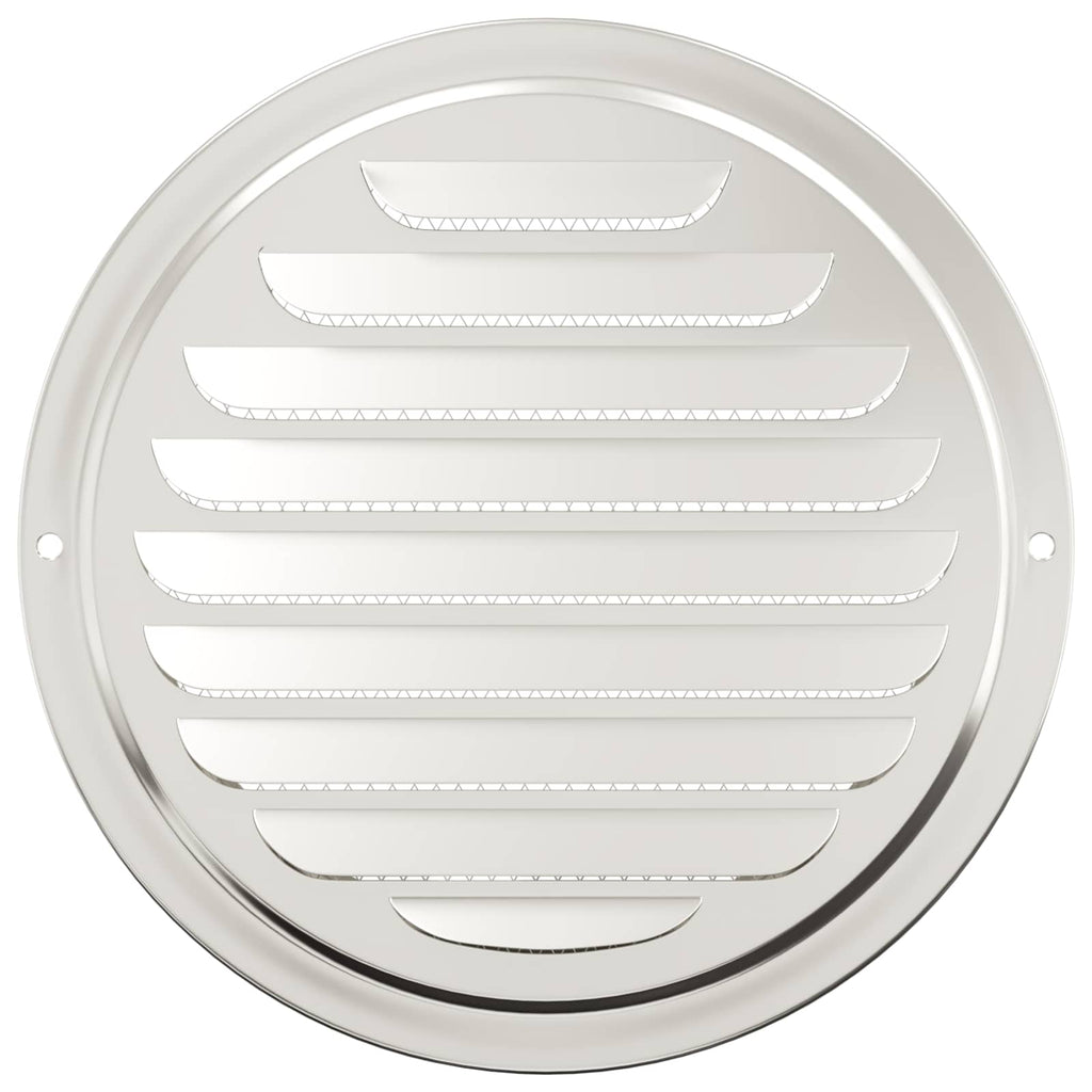 vidaXL Pokrywy wentylacyjne 4 pcs Srebrny 150 mm Stal nierdzewna