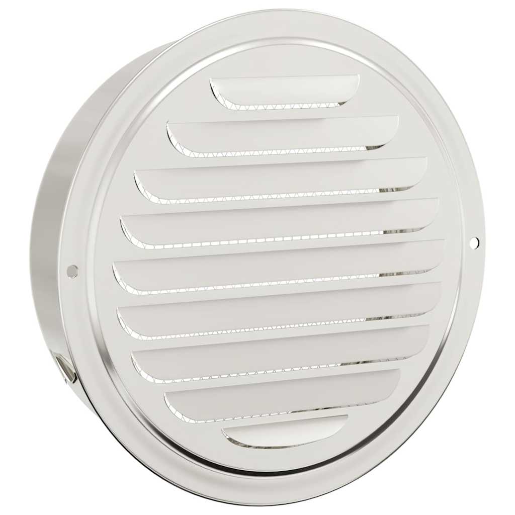 vidaXL Pokrywy wentylacyjne 4 pcs Srebrny 200 mm Stal nierdzewna