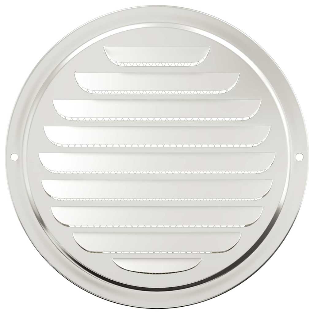 vidaXL Pokrywy wentylacyjne 4 pcs Srebrny 200 mm Stal nierdzewna