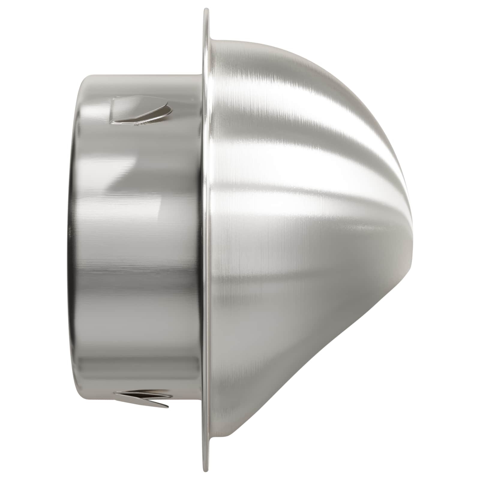 vidaXL Pokrywy wentylacyjne 2 pcs Srebrny 80 mm Stal nierdzewna
