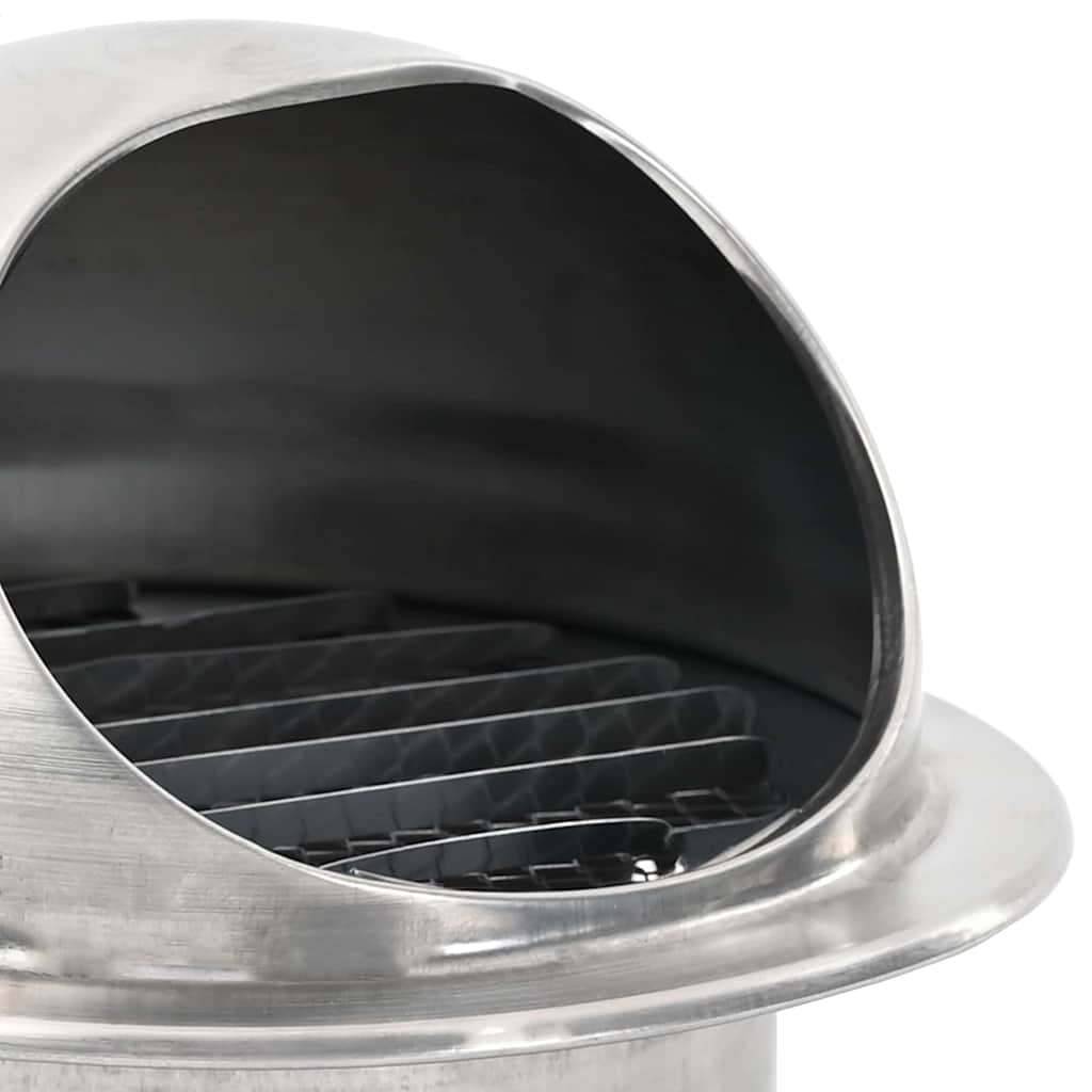 vidaXL Pokrywy wentylacyjne 8 pcs Srebrny 100 mm Stal nierdzewna