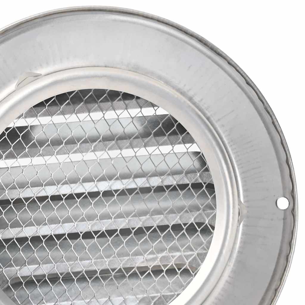 vidaXL Pokrywy wentylacyjne 8 pcs Srebrny 100 mm Stal nierdzewna