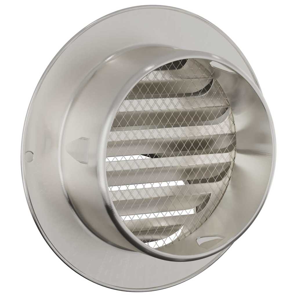 vidaXL Pokrywy wentylacyjne 8 pcs Srebrny 100 mm Stal nierdzewna