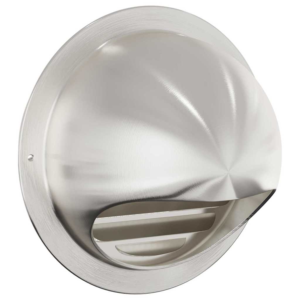 vidaXL Pokrywy wentylacyjne 2 pcs Srebrny 150 mm Stal nierdzewna