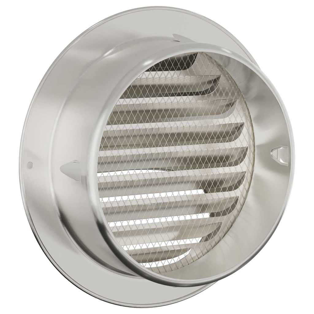 vidaXL Pokrywy wentylacyjne 2 pcs Srebrny 150 mm Stal nierdzewna