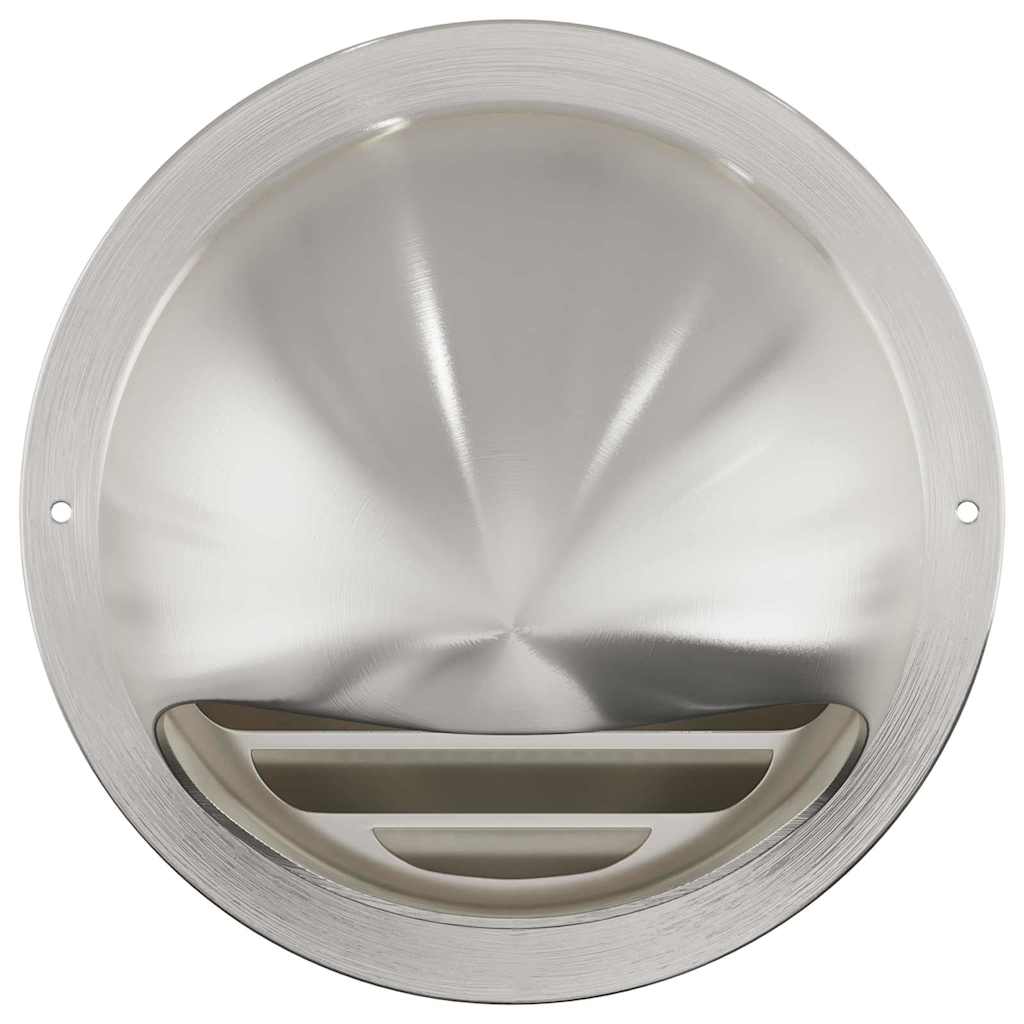 vidaXL Pokrywy wentylacyjne 2 pcs Srebrny 150 mm Stal nierdzewna