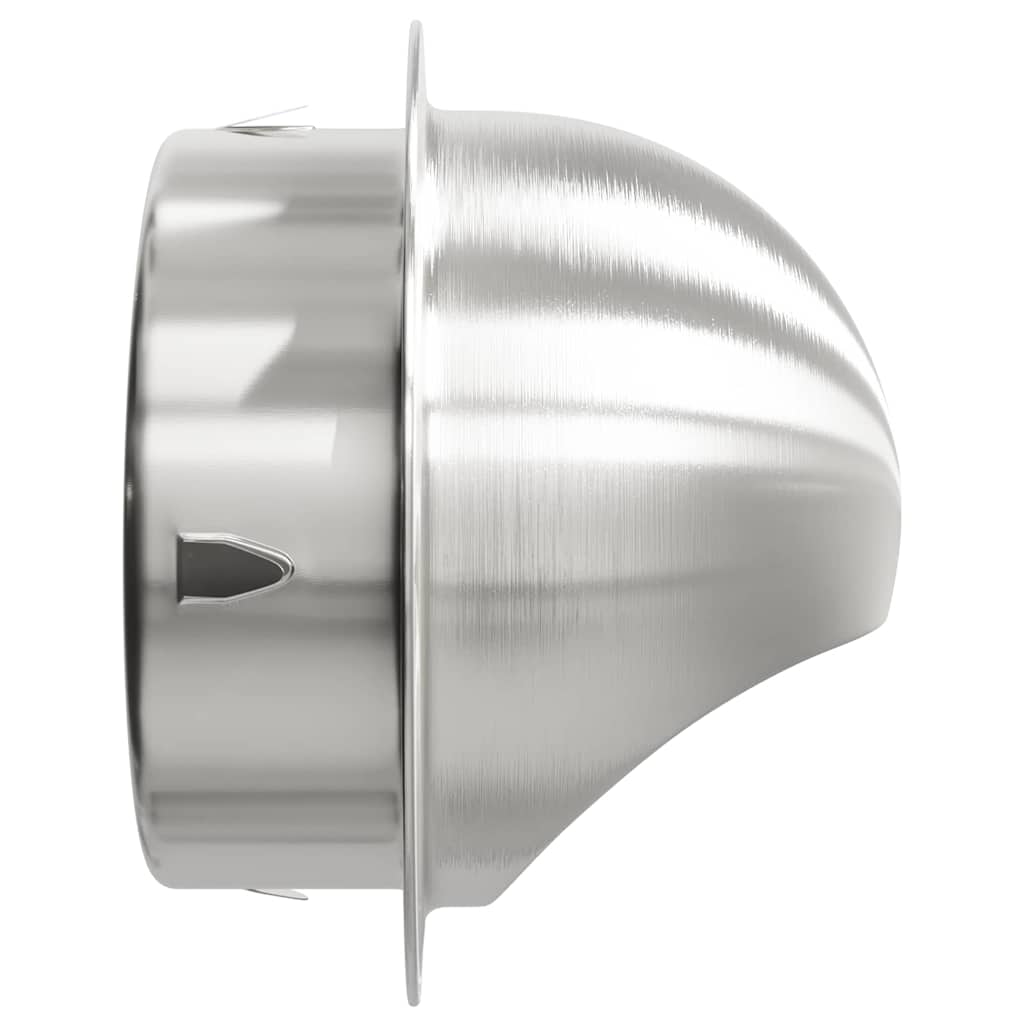 vidaXL Pokrywy wentylacyjne 2 pcs Srebrny 150 mm Stal nierdzewna