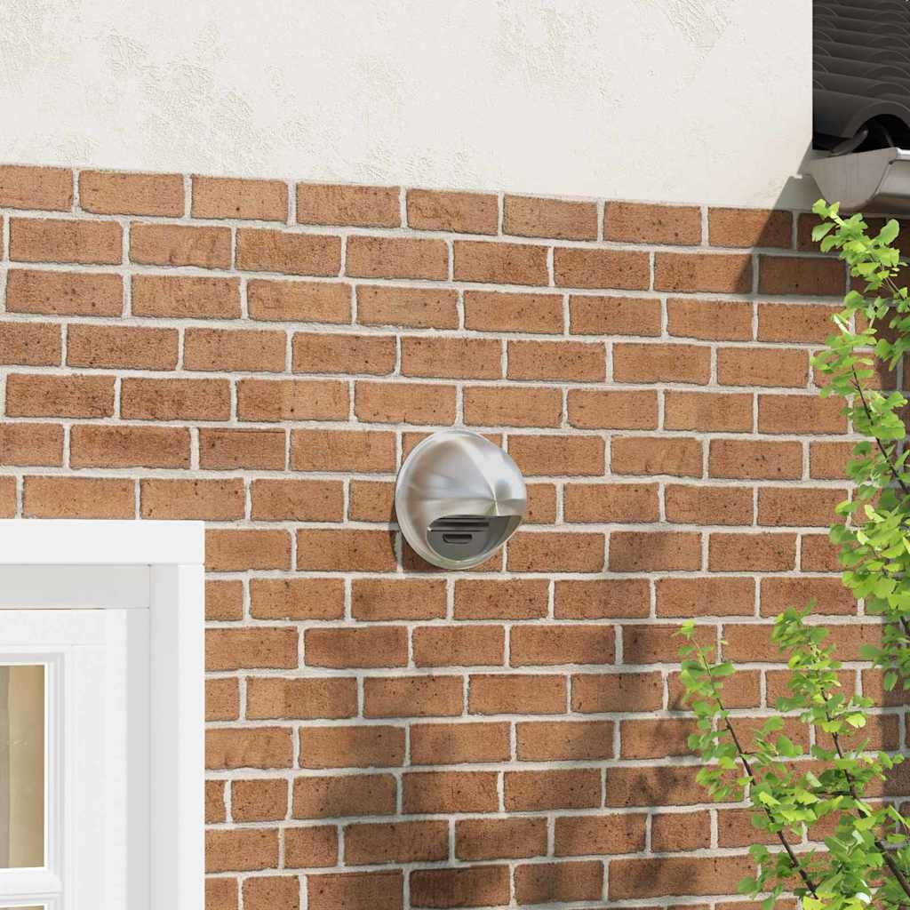 vidaXL Pokrywy wentylacyjne 2 pcs Srebrny 200 mm Stal nierdzewna
