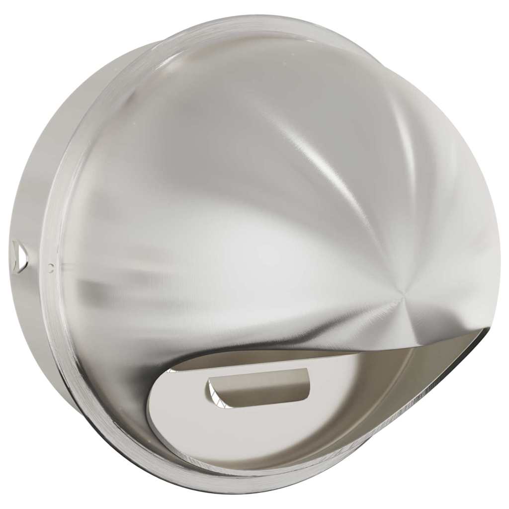 vidaXL Pokrywy wentylacyjne 2 pcs Srebrny 200 mm Stal nierdzewna