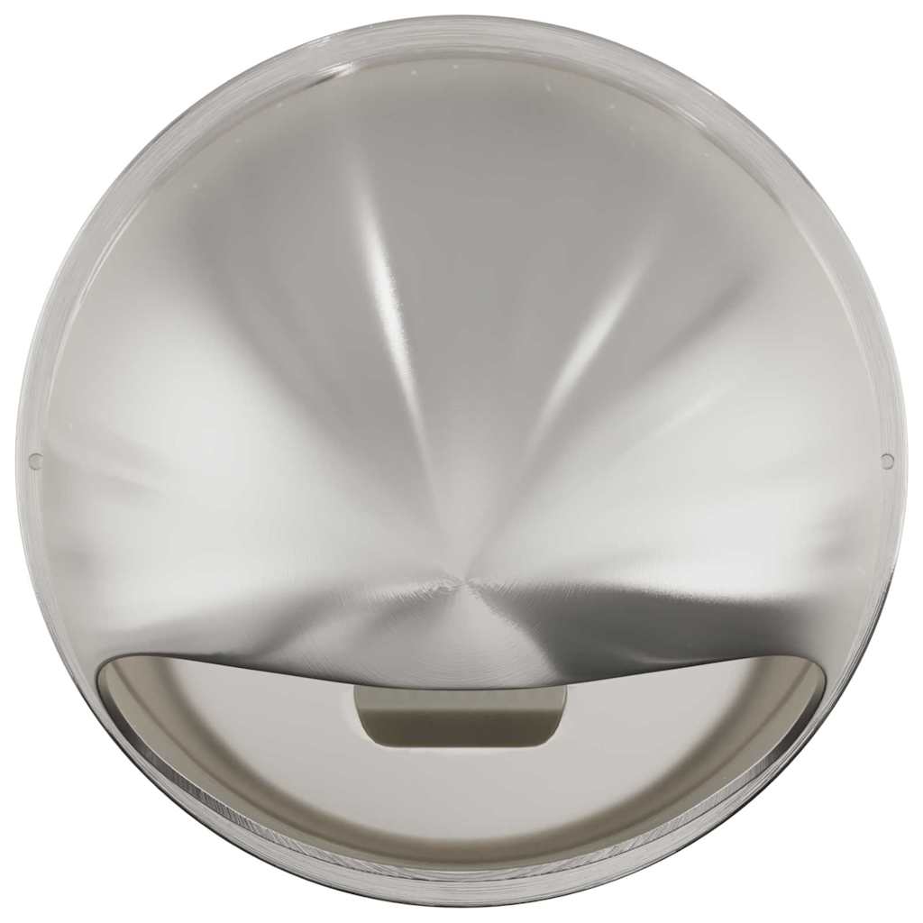 vidaXL Pokrywy wentylacyjne 2 pcs Srebrny 200 mm Stal nierdzewna