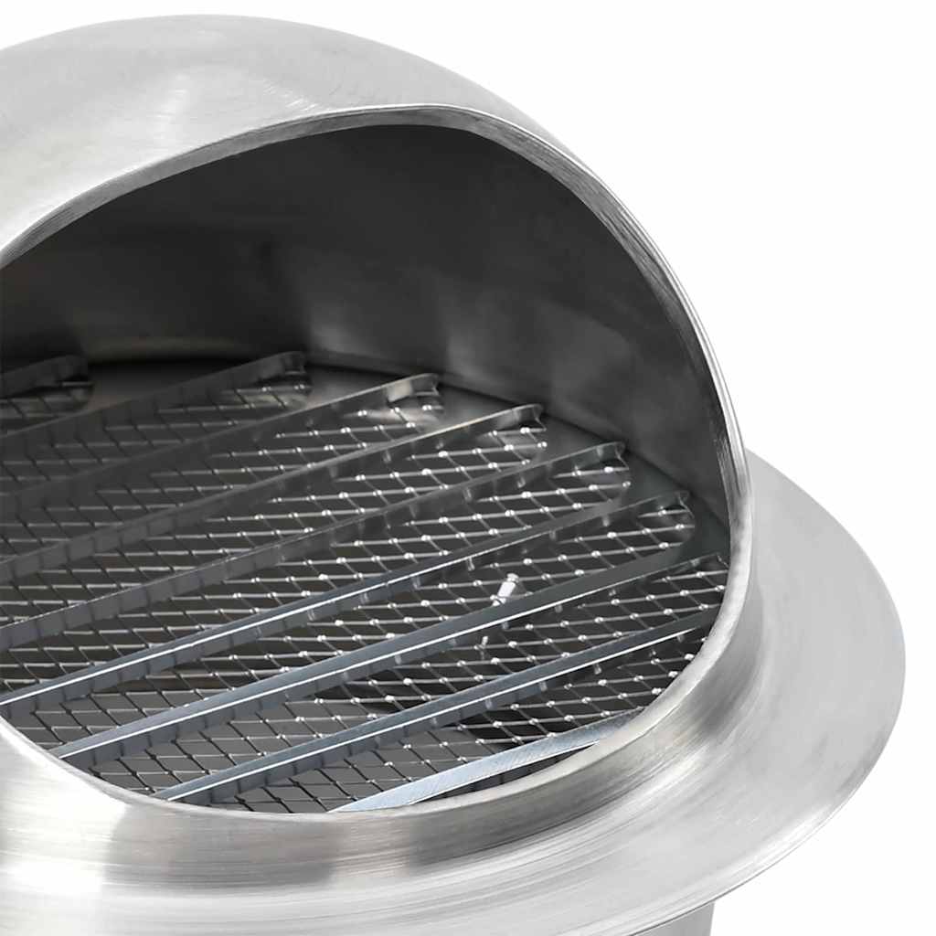 vidaXL Pokrywy wentylacyjne 8 pcs Srebrny 200 mm Stal nierdzewna