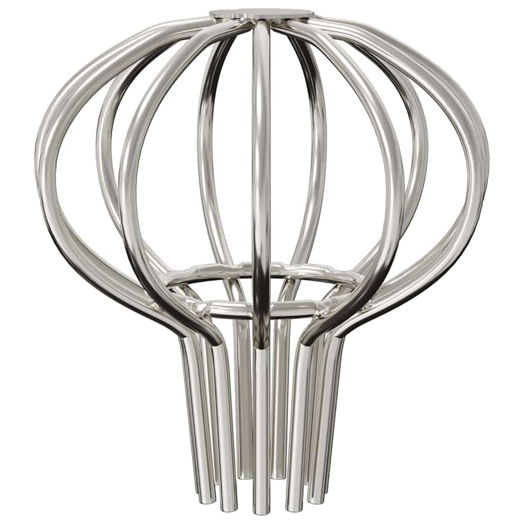 vidaXL Osłona na liście rynny 2 pcs Srebrny 50 mm Stal nierdzewna