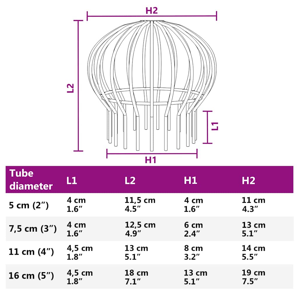 vidaXL Osłona na liście rynny 2 pcs Srebrny 50 mm Stal nierdzewna