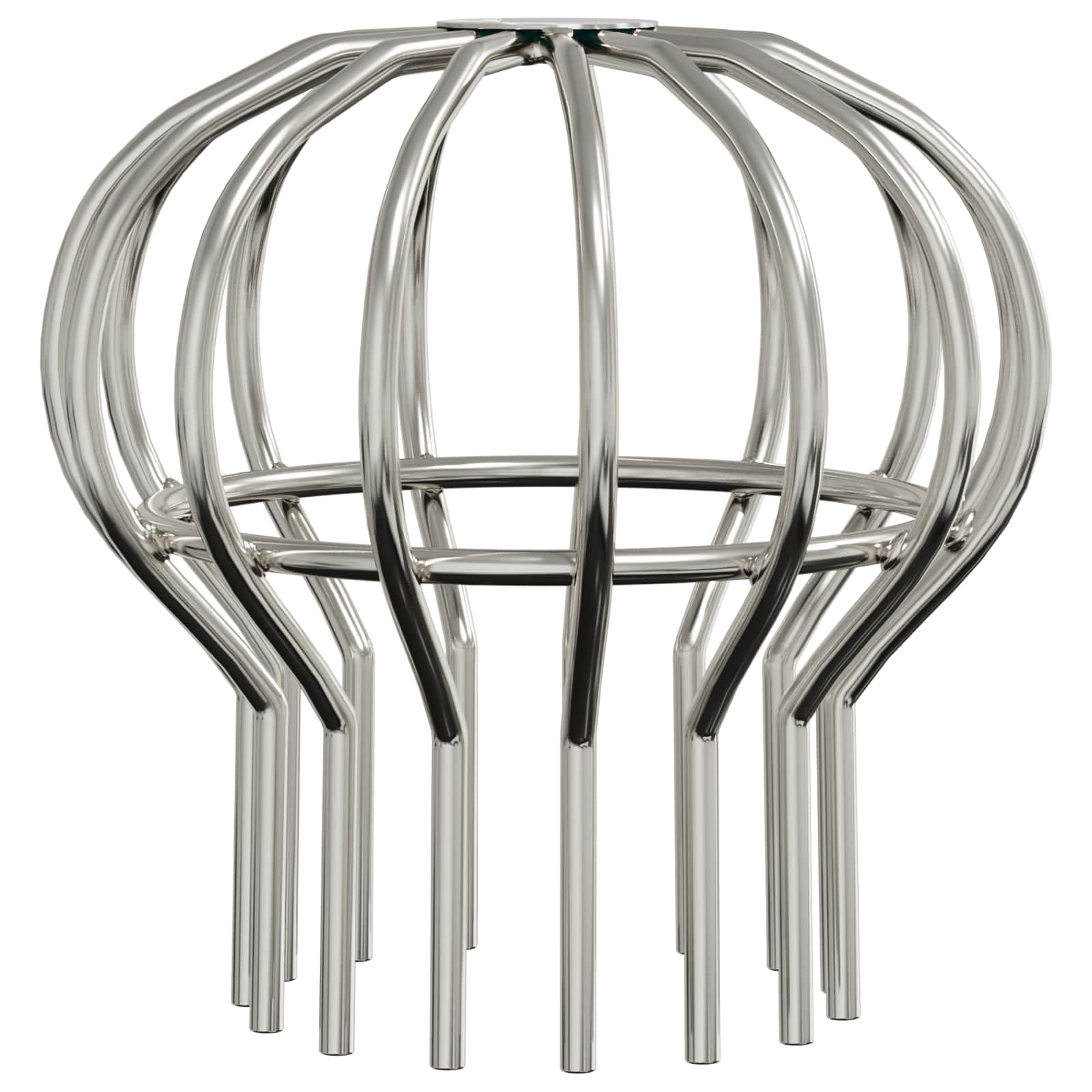 vidaXL Osłona na liście rynny 2 pcs Srebrny 110 mm Stal nierdzewna