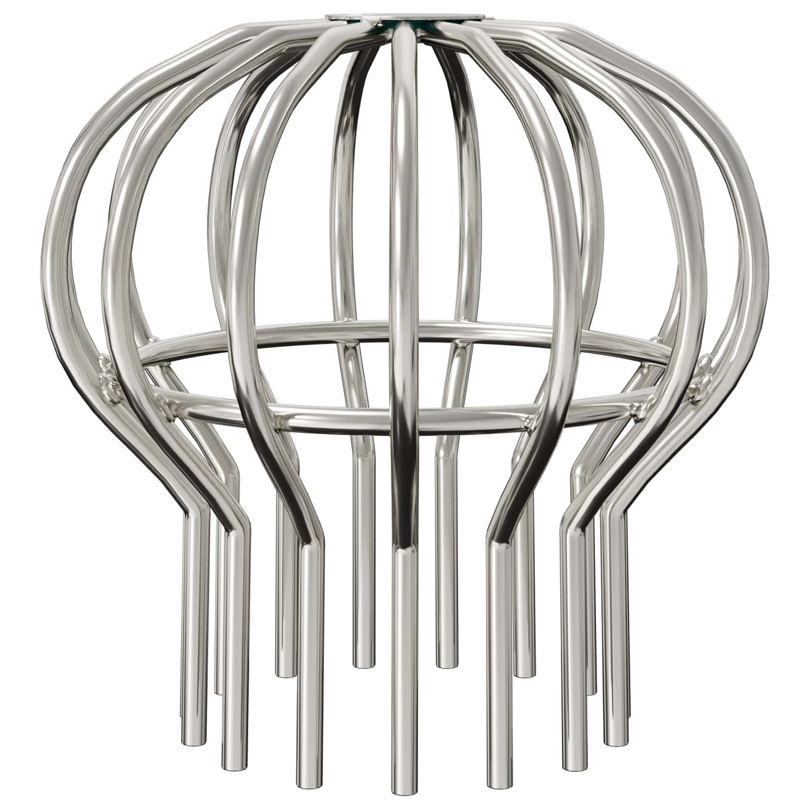 vidaXL Osłona na liście rynny 2 pcs Srebrny 110 mm Stal nierdzewna