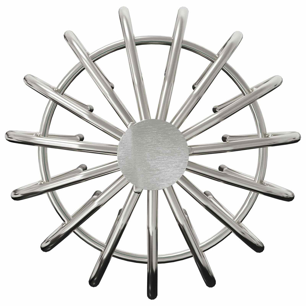 vidaXL Osłona na liście rynny 2 pcs Srebrny 110 mm Stal nierdzewna