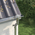 vidaXL Osłona na liście rynny 8 pcs Srebrny 110 mm Stal nierdzewna