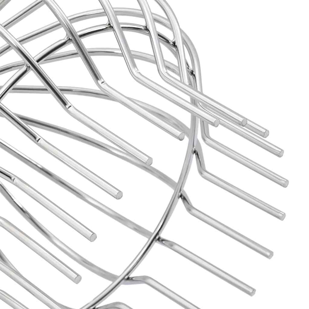 vidaXL Osłona na liście rynny 2 pcs Srebrny 160 mm Stal nierdzewna