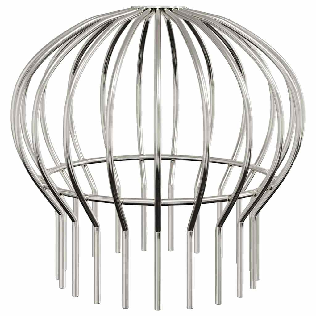 vidaXL Osłona na liście rynny 2 pcs Srebrny 160 mm Stal nierdzewna