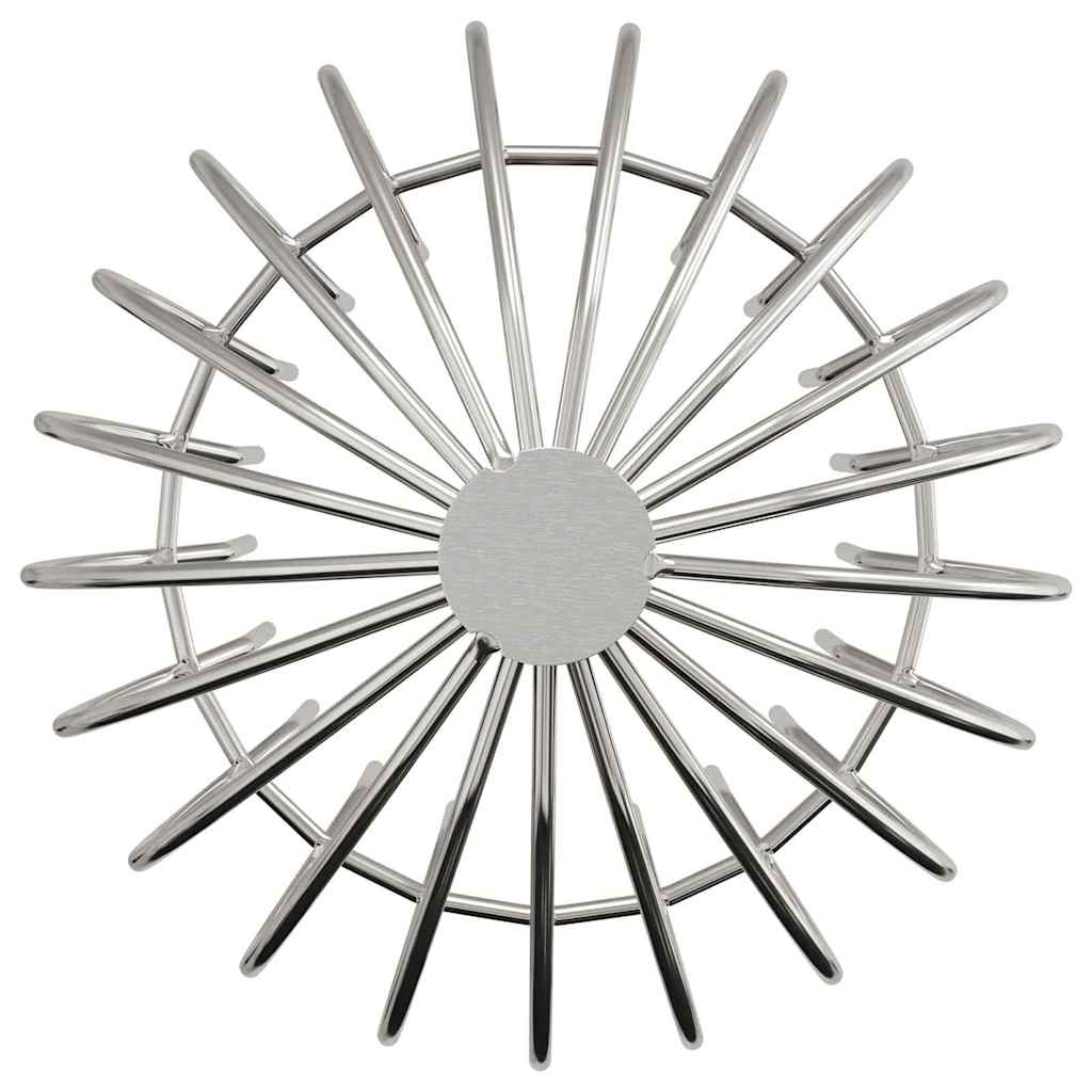 vidaXL Osłona na liście rynny 2 pcs Srebrny 160 mm Stal nierdzewna