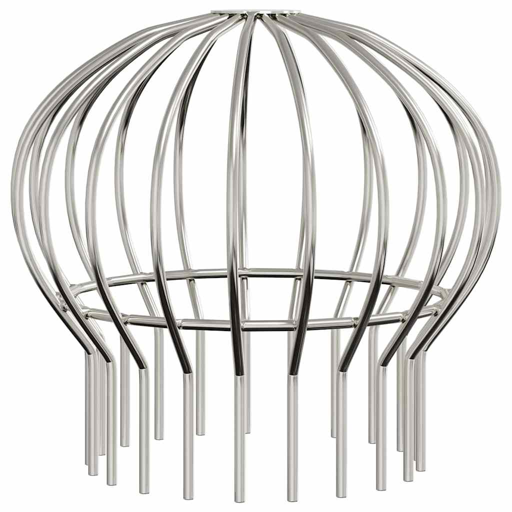 vidaXL Osłona na liście rynny 8 pcs Srebrny 160 mm Stal nierdzewna