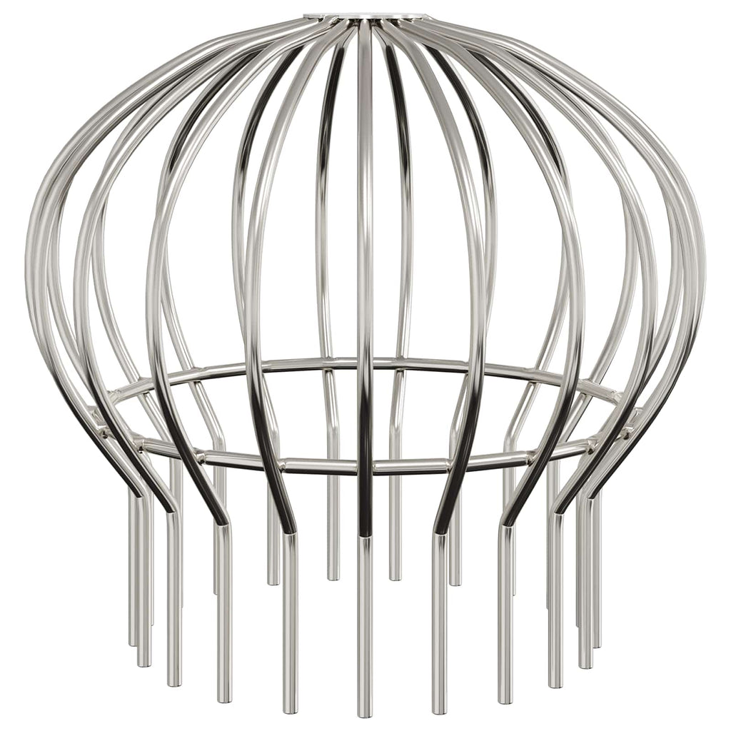 vidaXL Osłona na liście rynny 8 pcs Srebrny 200 mm Stal nierdzewna