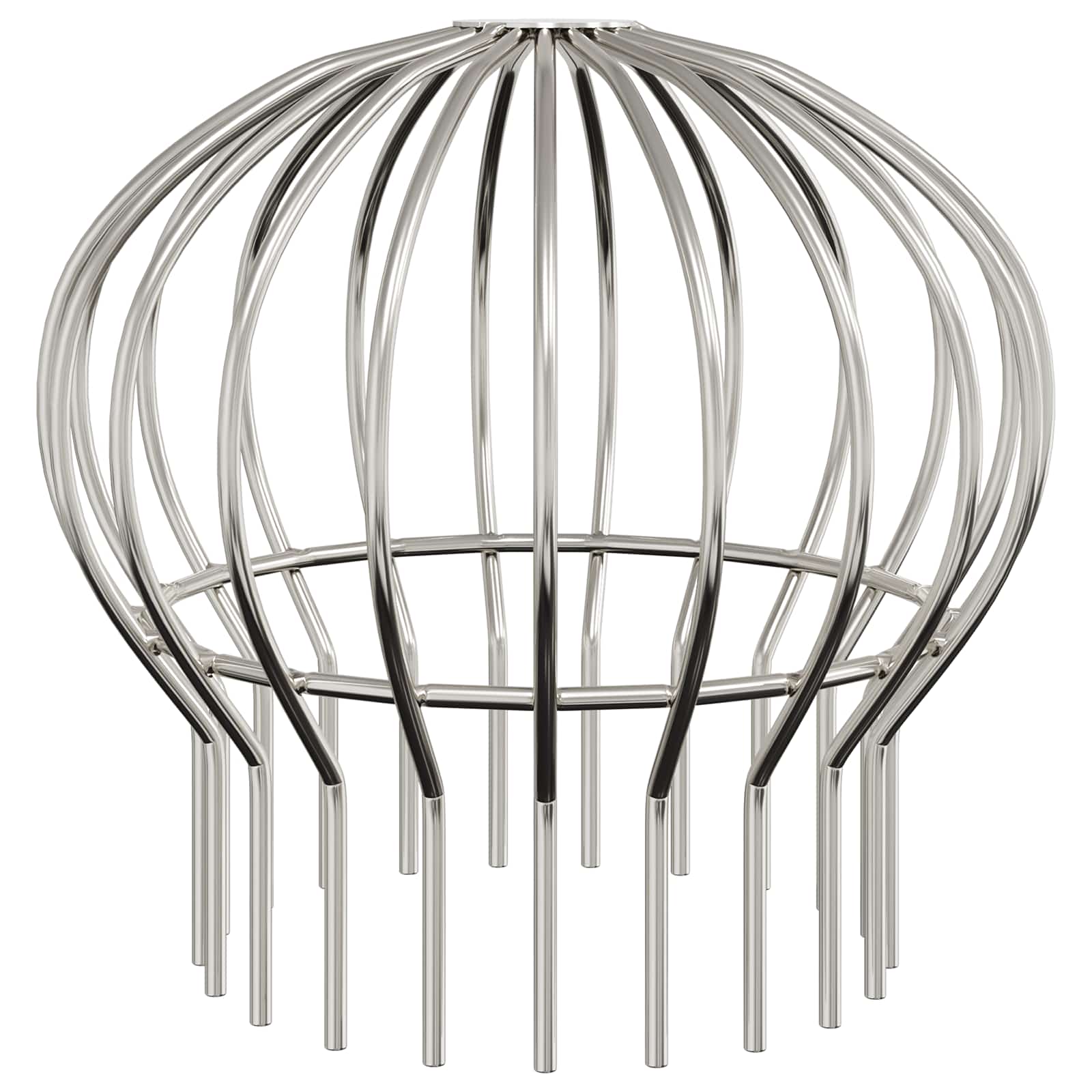vidaXL Osłona na liście rynny 8 pcs Srebrny 200 mm Stal nierdzewna