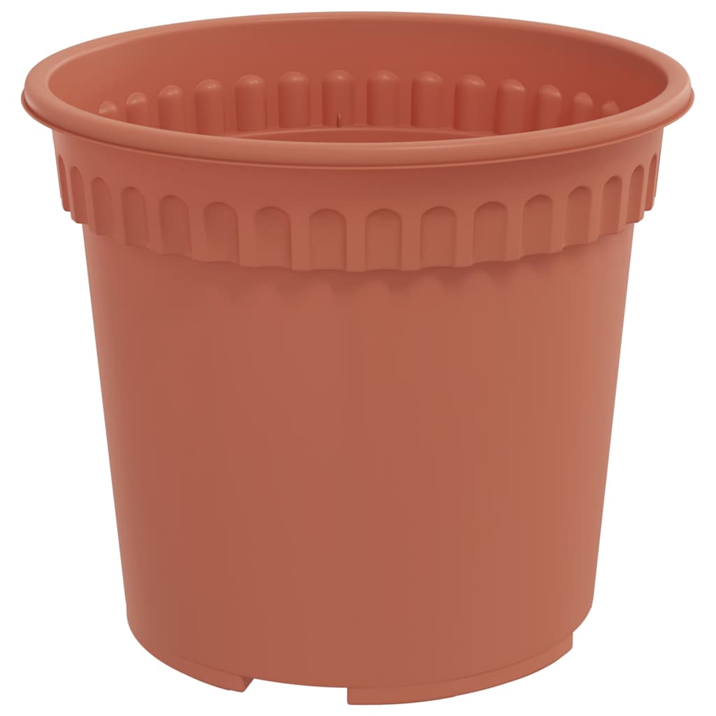 vidaXL Okrągła doniczka na kwiaty 24 pcs Czerwony ceglasty