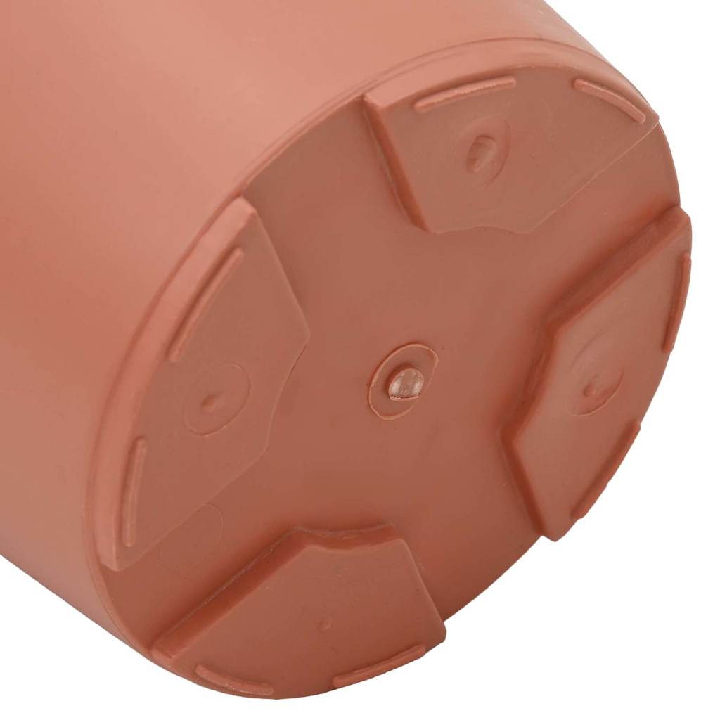 vidaXL Okrągła doniczka na kwiaty 24 pcs Czerwony ceglasty